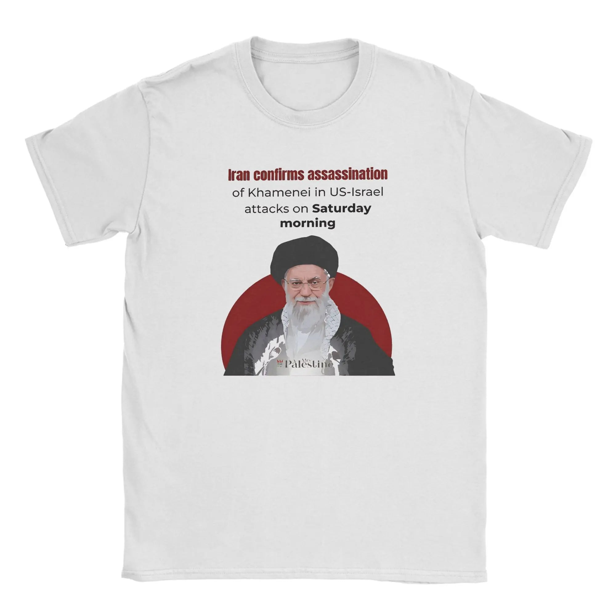 Mens Womens RIP Iran Ayatollah Ali Khamenei 1939 - 2026  T Shirt 100% Cotton Printed T-Shirt  Top Clothing