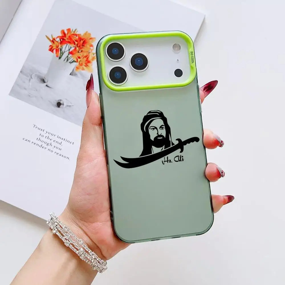 Islamic Hz A-Ali Phone Case For iPhone 17 16 15 14 13 12 11 Pro Max Air multicolor Matte Laser Metallic Aurora Funda