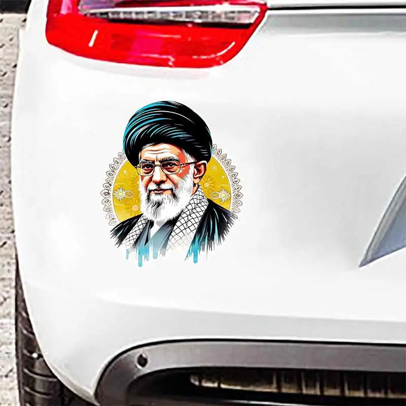 Ali Khamenei Iran - Supreme Leader Car Sticker Self-adhesive Decal For Automotive Rear Window And Bumper Waterproof Sticker Y420