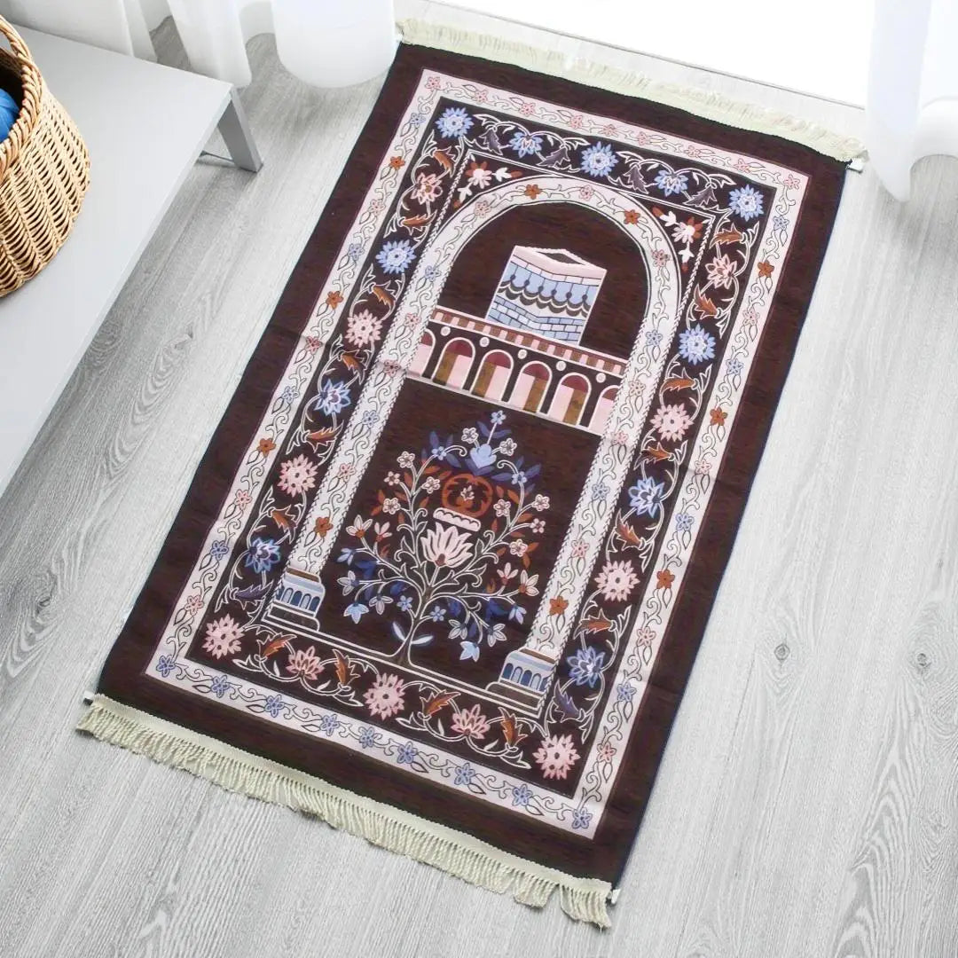 Praying Carpet Fabric Muslim Prayer Rug Muslim Prayer Mat Padded Soft Portable Prayer Mat for Church Hall