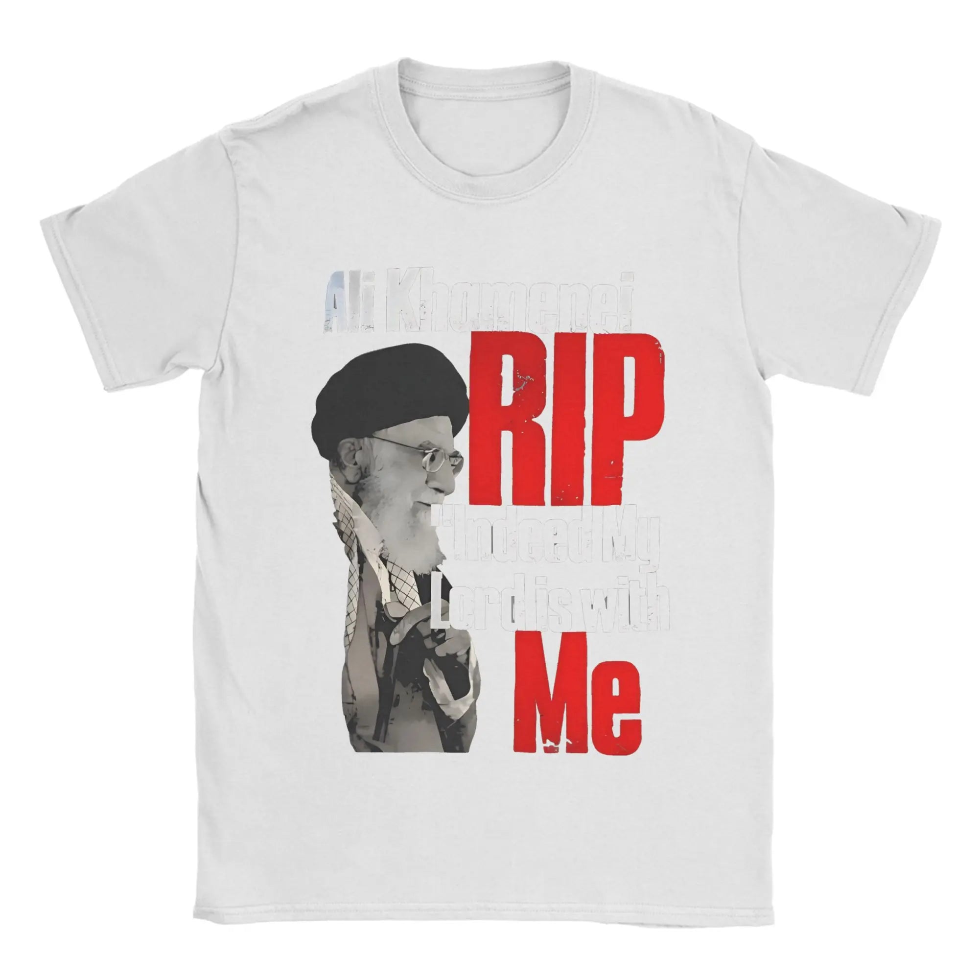 Harajuku T-Shirt RIP Iran Ali Khamenei Cotton T-Shirts Iranian Leader  Leisure Tee Shirt for Couple Beach Short Sleeve Top Tees