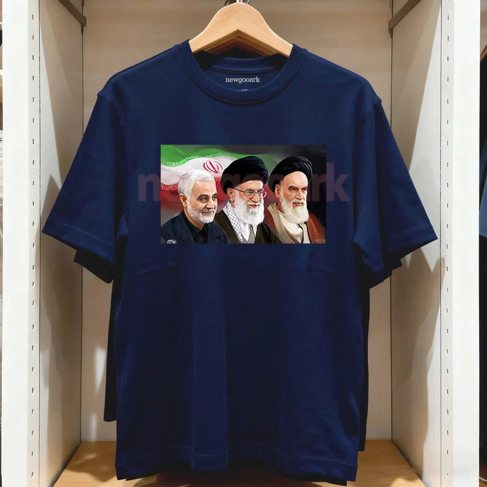 In Memory of Qasem Soleimani Ali Khamenei Ruhollah Khomeini Tshirt Iran Woman Man Cotton Graphic T Shirts Outdoors Breathable