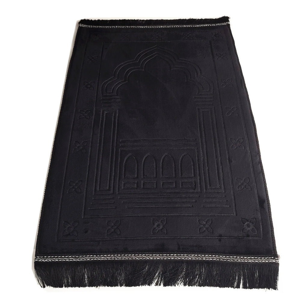 Memory Foam Prayer Mat Luxury Large Muslim Prayer rug Padded Very Thick Janamaz Sajadah for Men Women for Eid Ramadan