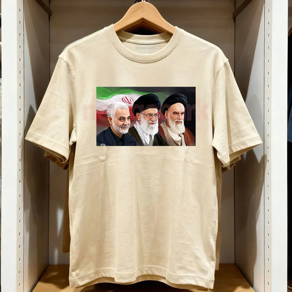 In Memory of Qasem Soleimani Ali Khamenei Ruhollah Khomeini Tshirt Iran Woman Man Cotton Graphic T Shirts Outdoors Breathable