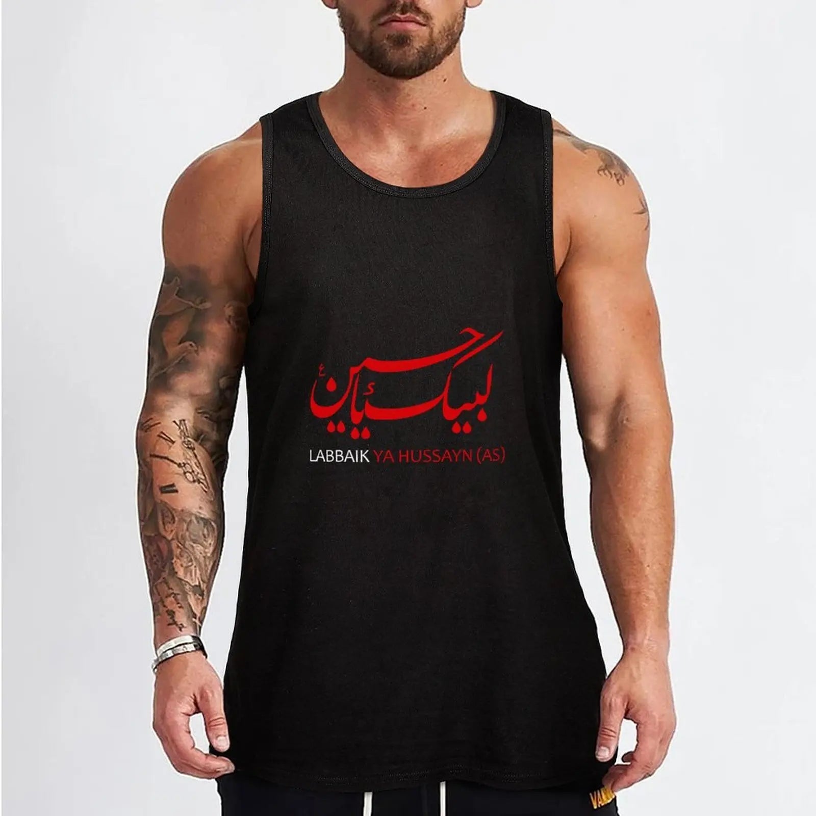 Labbaik Ya Hussain Tank Top Basic Cotton Tank Top Non-Shrink Casual Sleeveless