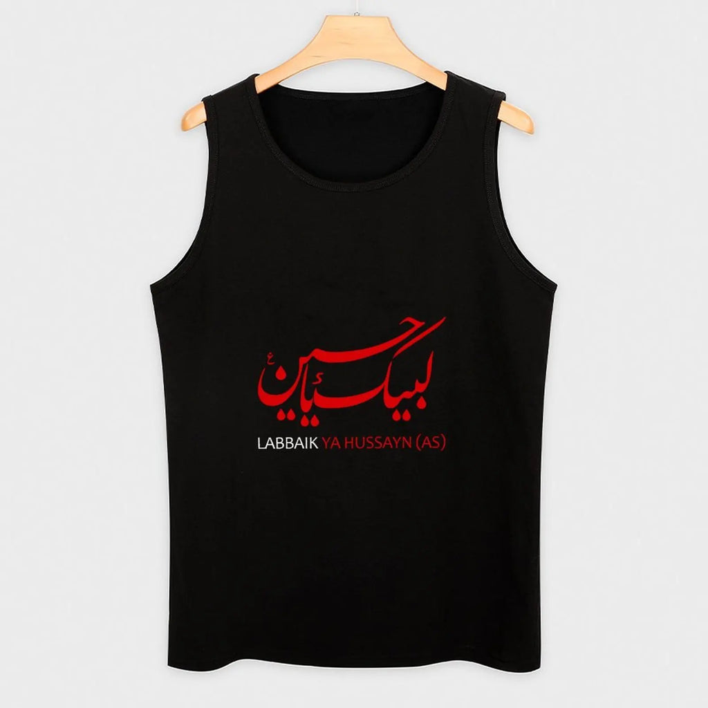 Labbaik Ya Hussain Tank Top Basic Cotton Tank Top Non-Shrink Casual Sleeveless
