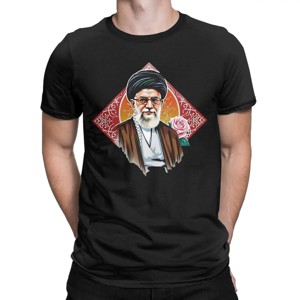 Mens Womens RIP Iran Ayatollah Ali Khamenei 1939 - 2026  T Shirt 100% Cotton Printed T-Shirt  Top Clothing