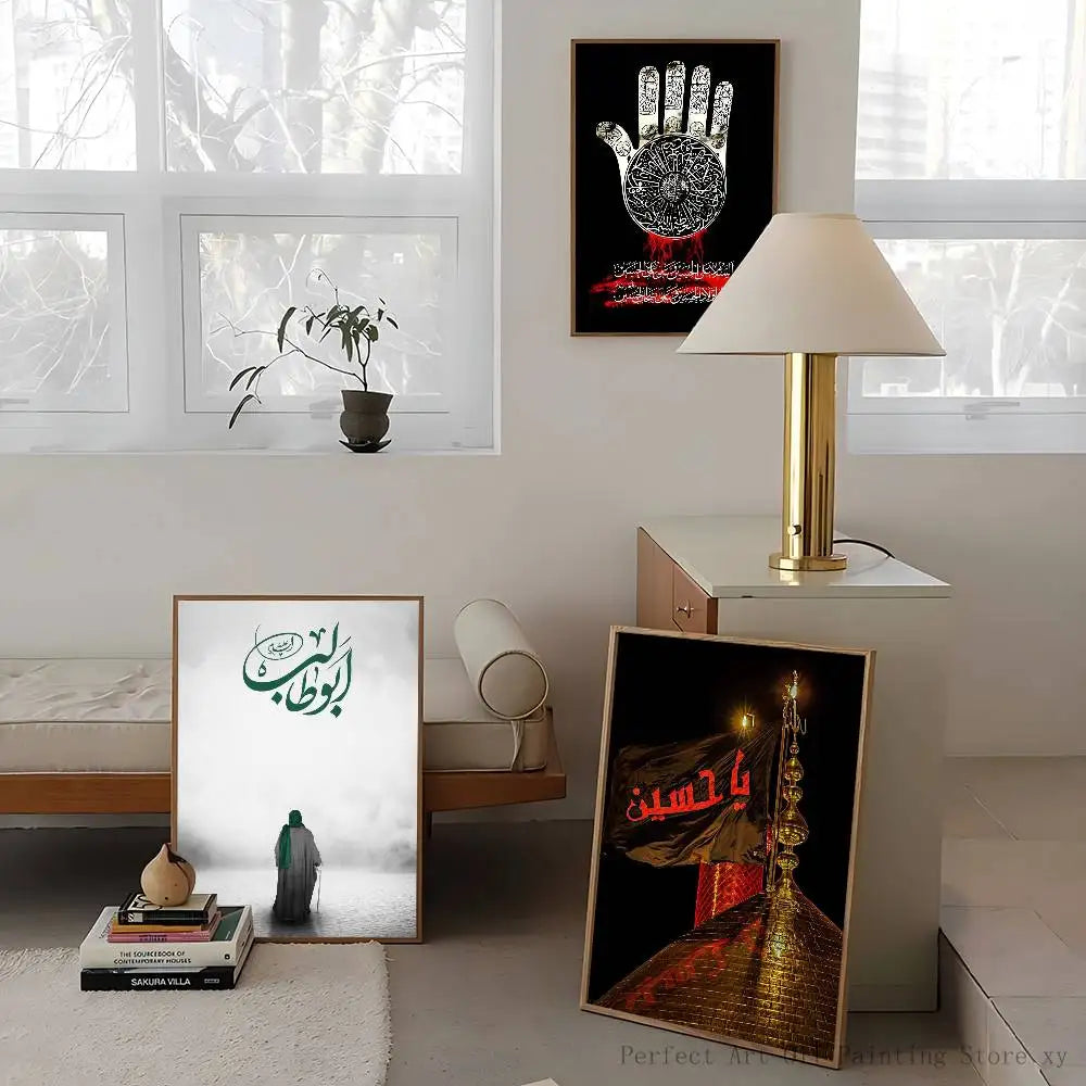 Imam Hussain Ali Poster Sticker Print Waterproof Wall Art For Living Room Bedroom Home Decor