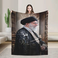 Ayatollah Sayyed Ali Khamenei Iranian Leader Blanket Aesthetic Throw Blanket Home Decor Flannel Bedspread Sofa Bed Cover