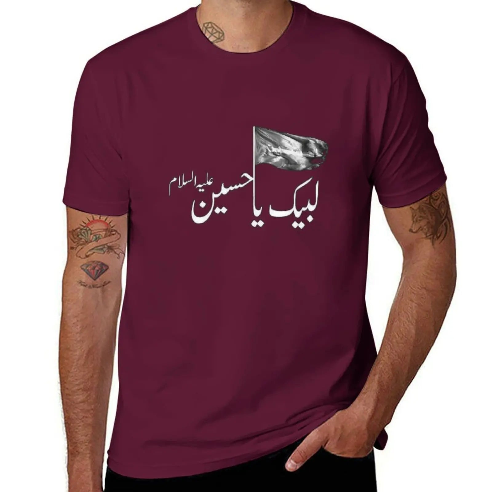 Labaik ya hussain T-Shirt quick drying kawaii clothes blacks clothing for men