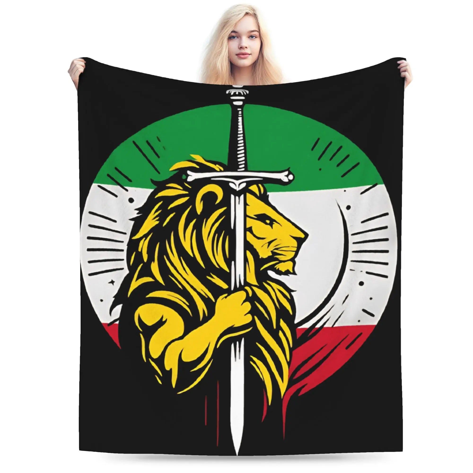 Ali Khamenei RIP A Brave Leader Of Iran 1939 2026 Warm Comfy Blanket For Chair Sofa Bed  Throw Blanket Winter Flannel Bedspread