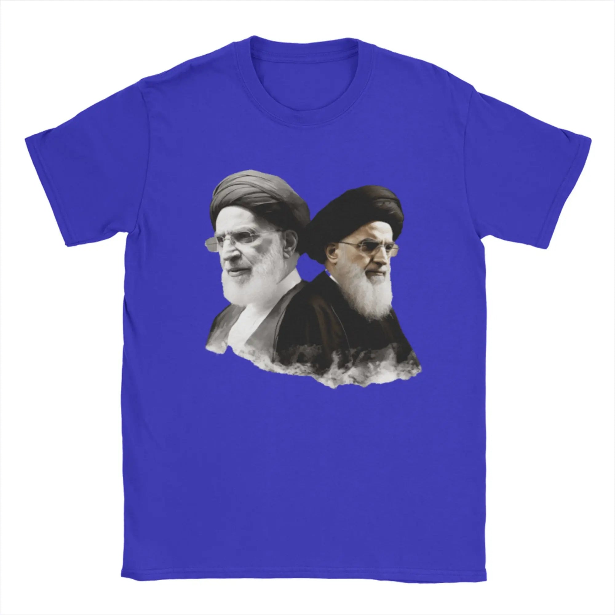S-Seyyed Ali K-Khamenei Cotton T-Shirt For Men Summer  Vintage T Shirts Breathable Fashion Tees Oversized Print Tops