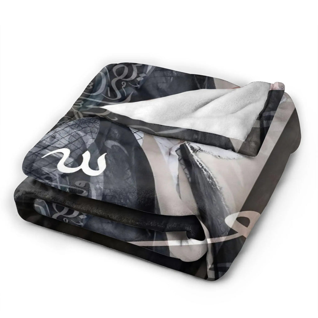Ayatollah Sayyed Ali Khamenei Iranian Leader Blanket Aesthetic Throw Blanket Home Decor Flannel Bedspread Sofa Bed Cover