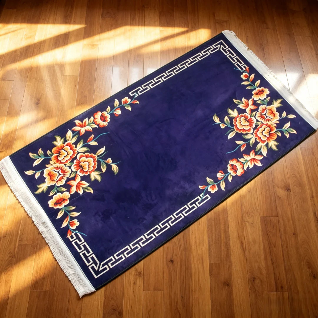 Prayer Rug Muslim Retro Mat Islamic Thick Large for Men Women for Eid Travel Soft Luxury and Great  for Knees and Forehead