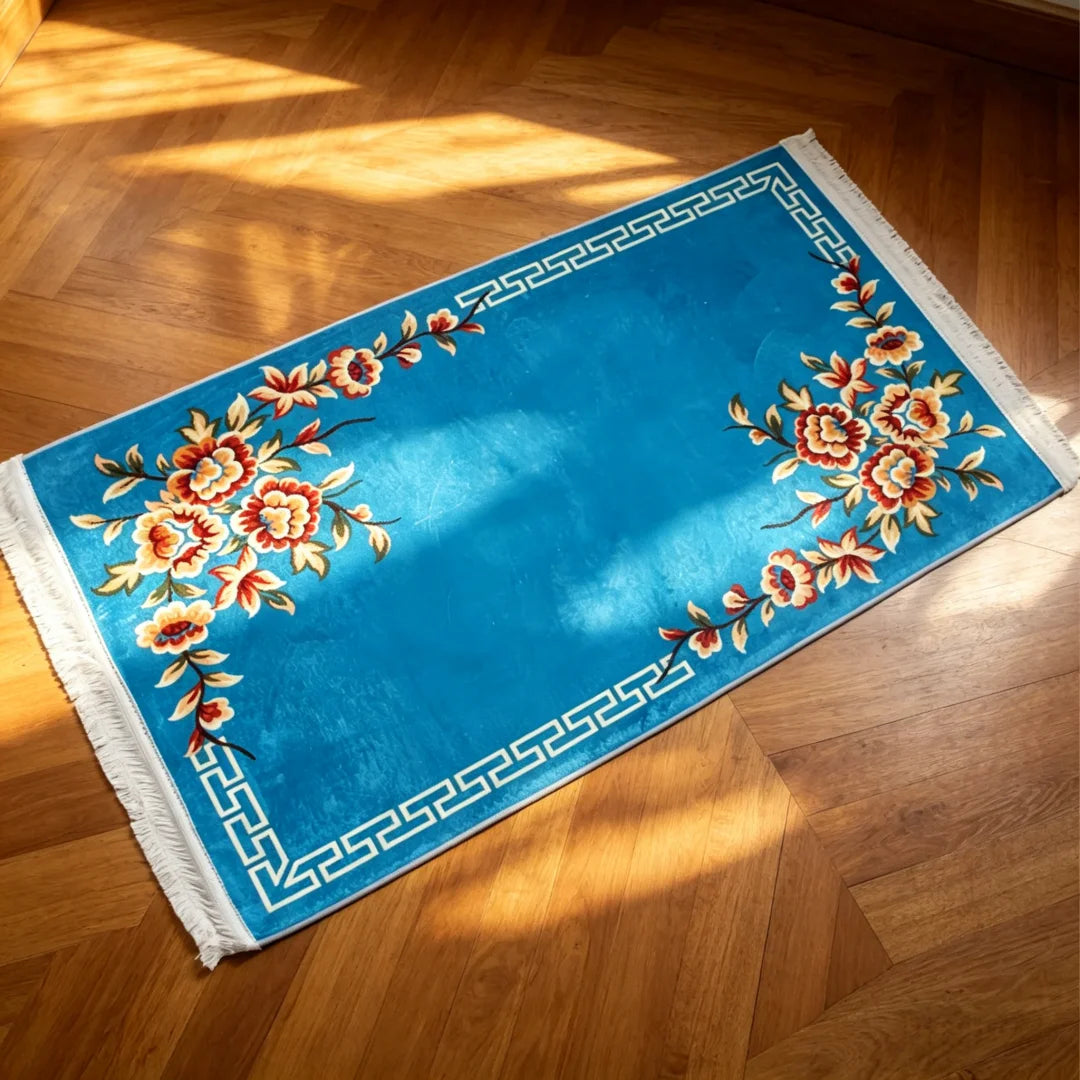 Prayer Rug Muslim Retro Mat Islamic Thick Large for Men Women for Eid Travel Soft Luxury and Great  for Knees and Forehead