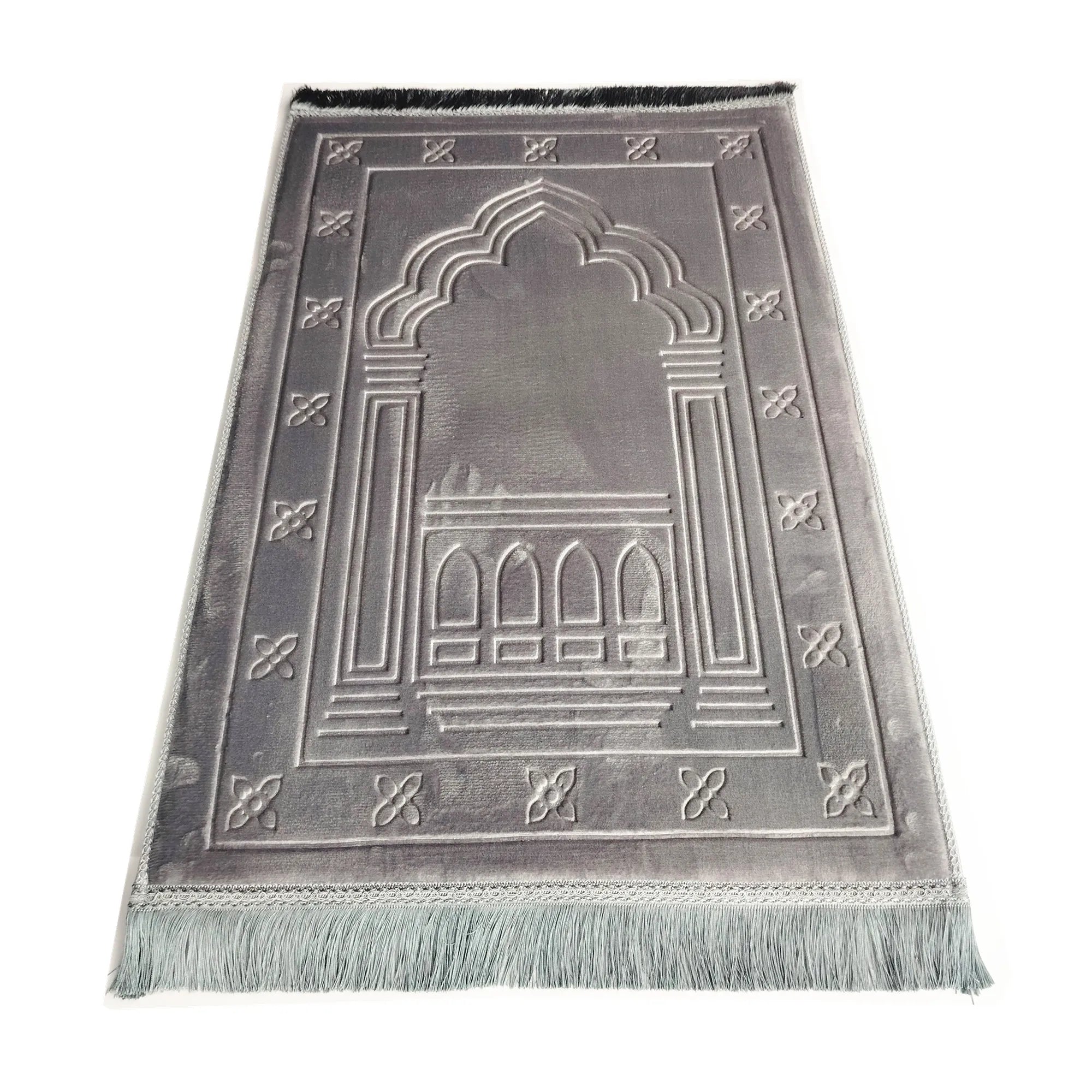 Memory Foam Prayer Mat Luxury Large Muslim Prayer rug Padded Very Thick Janamaz Sajadah for Men Women for Eid Ramadan