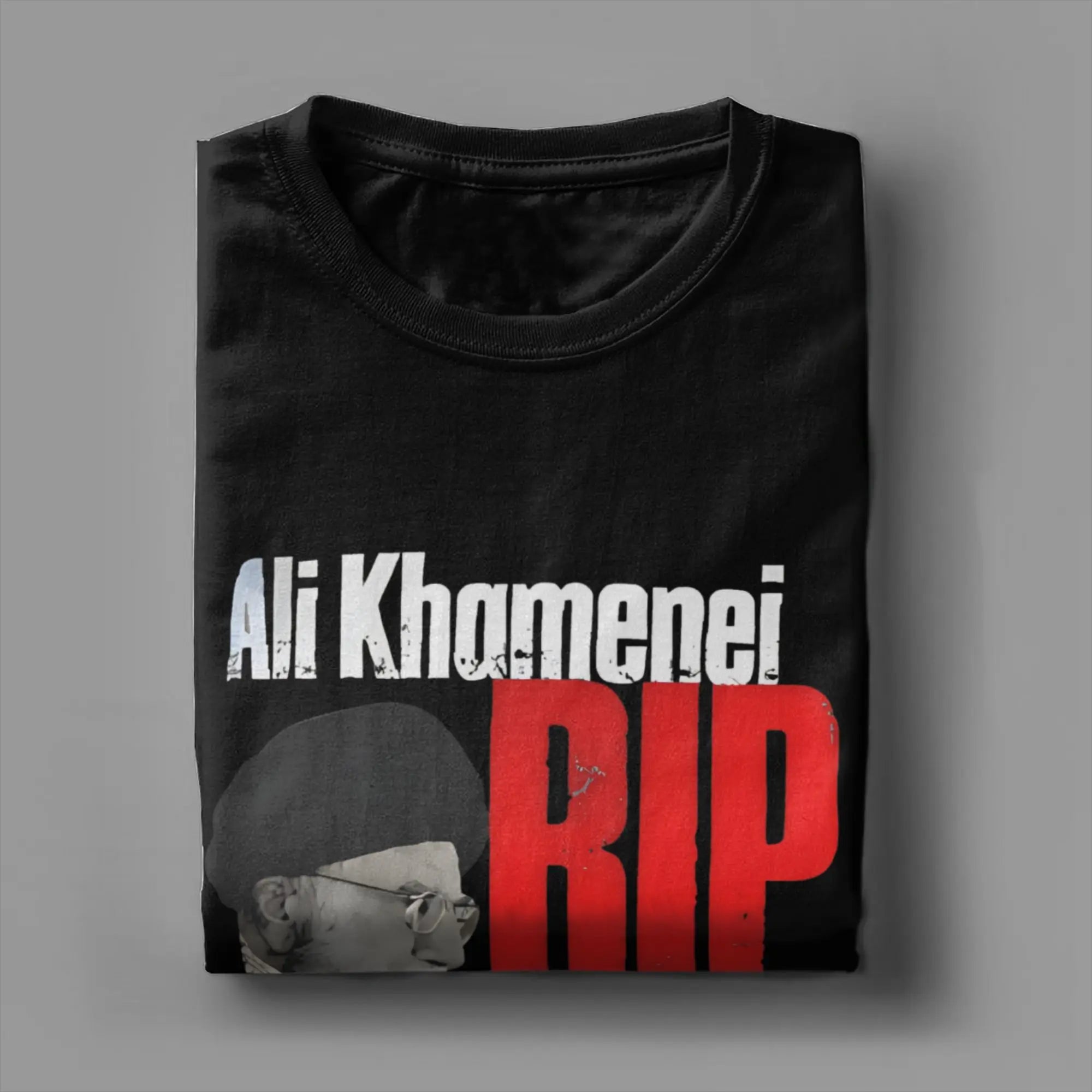Harajuku T-Shirt RIP Iran Ali Khamenei Cotton T-Shirts Iranian Leader  Leisure Tee Shirt for Couple Beach Short Sleeve Top Tees
