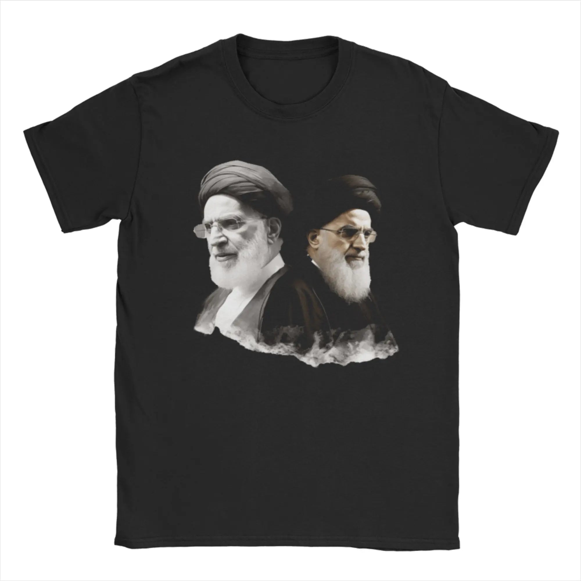 S-Seyyed Ali K-Khamenei Cotton T-Shirt For Men Summer  Vintage T Shirts Breathable Fashion Tees Oversized Print Tops