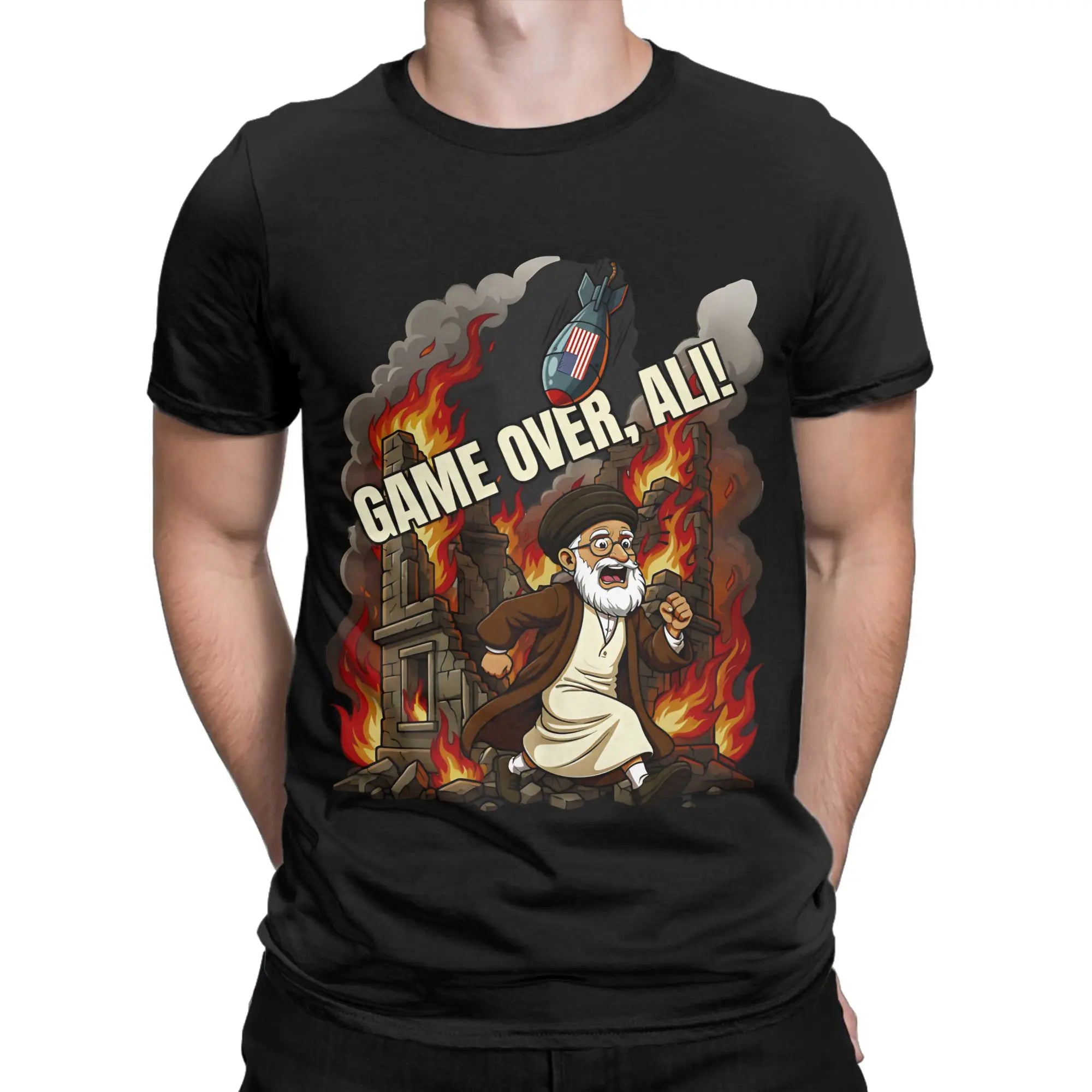 Mens Womens RIP Iran Ayatollah Ali Khamenei 1939 - 2026  T Shirt 100% Cotton Printed T-Shirt  Top Clothing