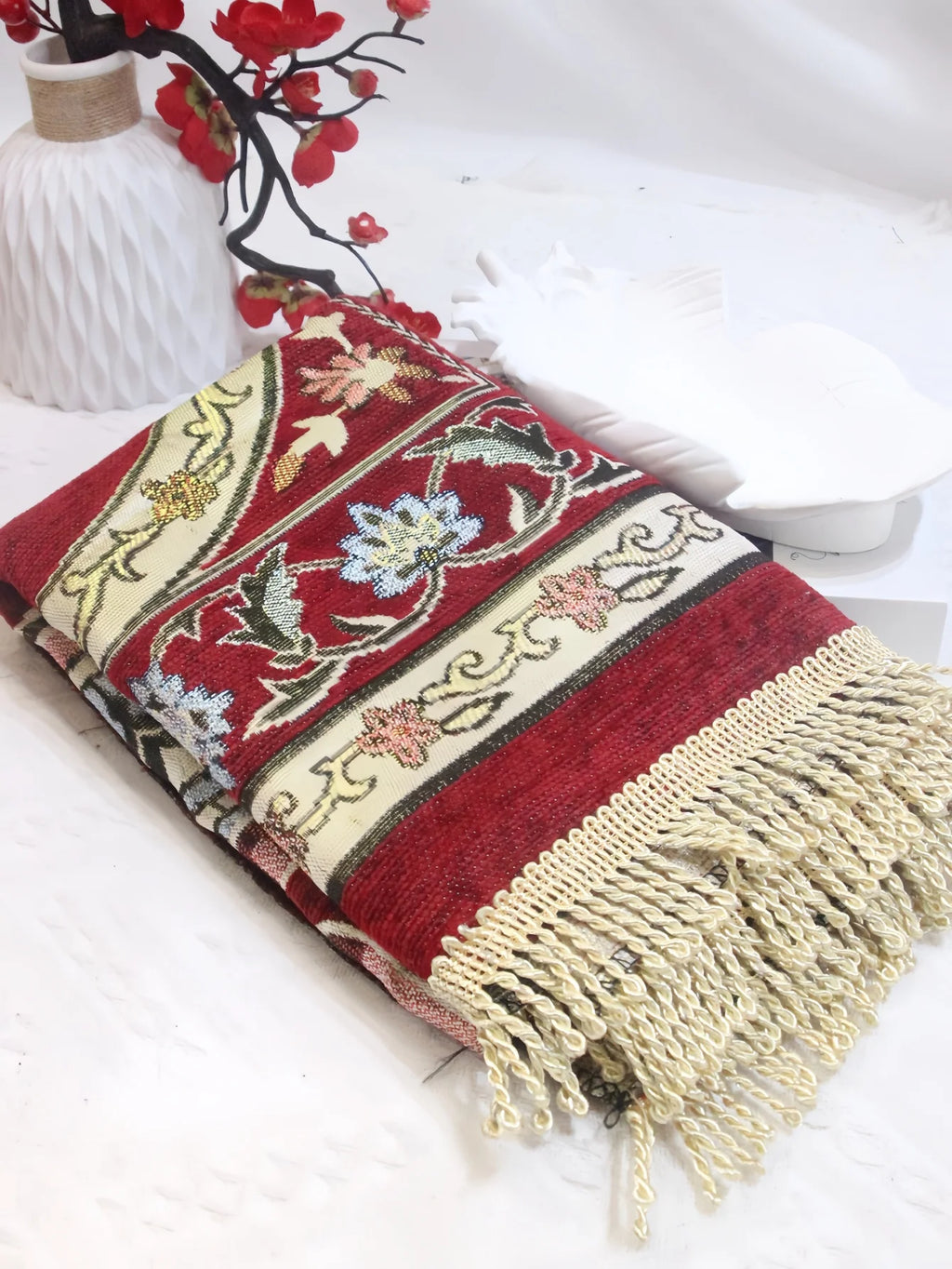Praying Carpet Fabric Muslim Prayer Rug Muslim Prayer Mat Padded Soft Portable Prayer Mat for Church Hall