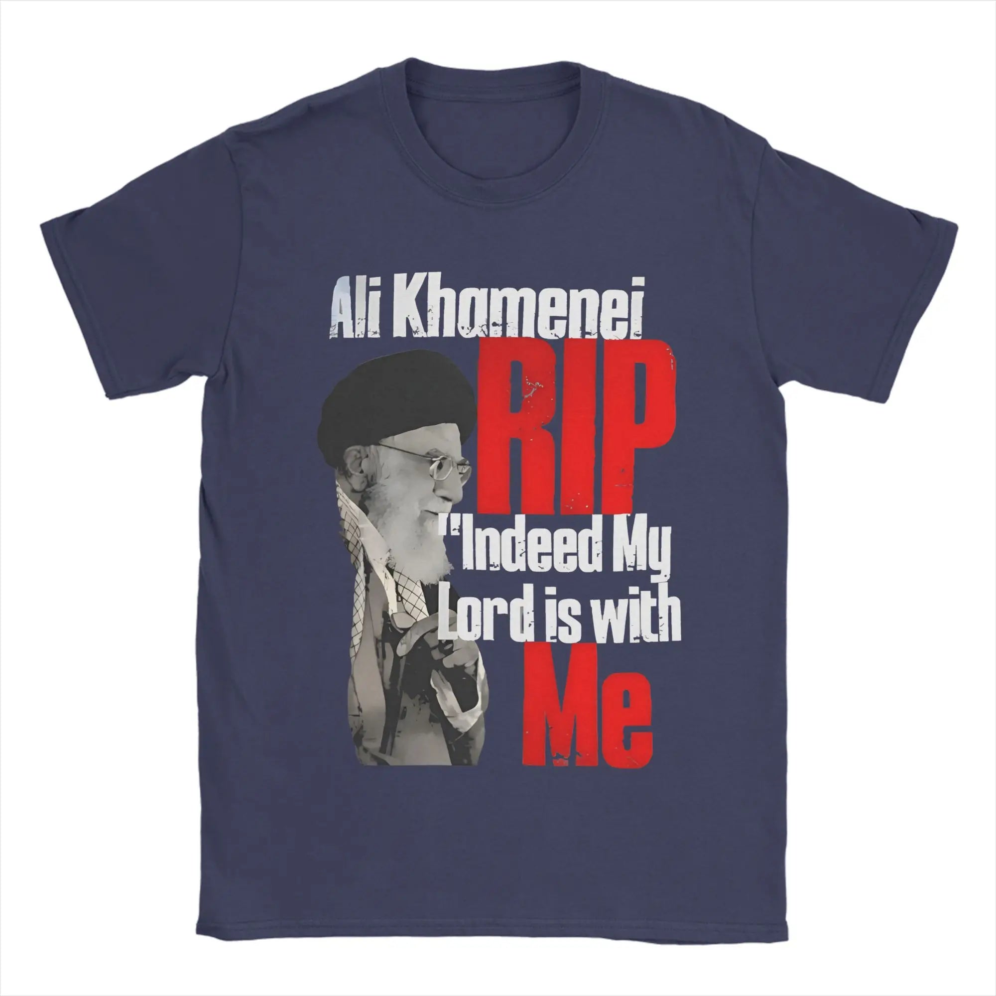Harajuku T-Shirt RIP Iran Ali Khamenei Cotton T-Shirts Iranian Leader  Leisure Tee Shirt for Couple Beach Short Sleeve Top Tees