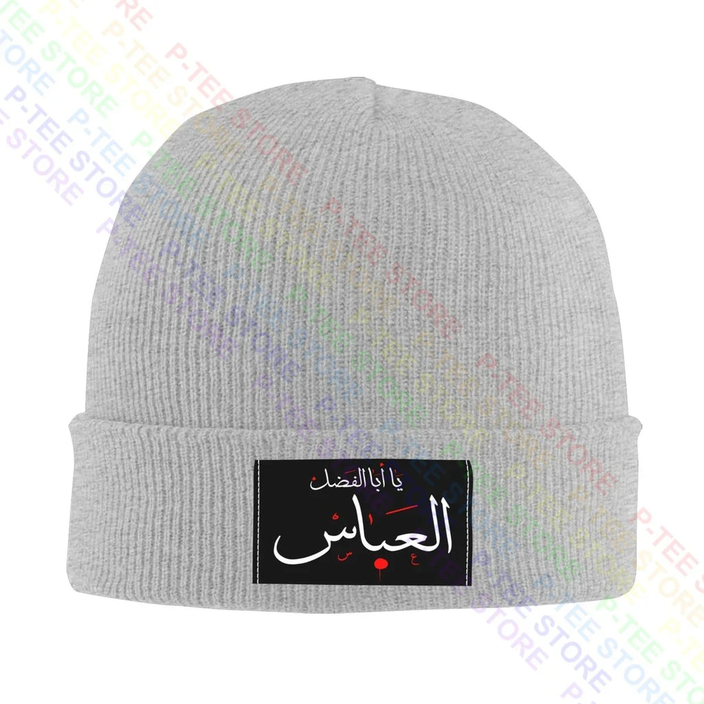 Ya Aba Alfadhl Al Abbas Muharram Ashura Karbala Knitted Beanie Hat Beanies Cap Unique Vintage High Quality