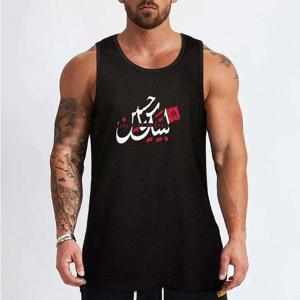 Labaik ya hussain Tank Top Street Style Tank Top Casual Urban Sleeveless Top