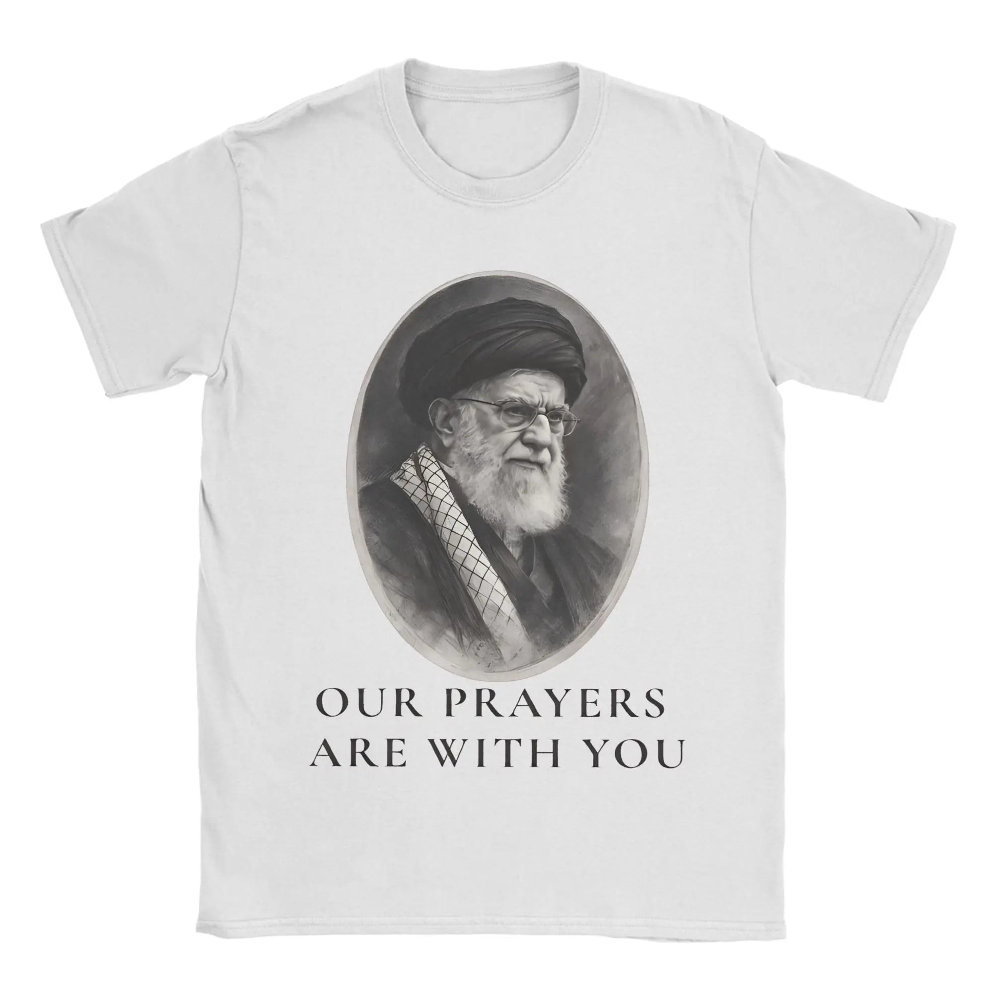 Vintage T Shirt Summer Ali Khamenei Fashion T Shirts  Pure Cotton Tee Shirt for Men's Y2K Retro Wholesale Short Sleeve Tops