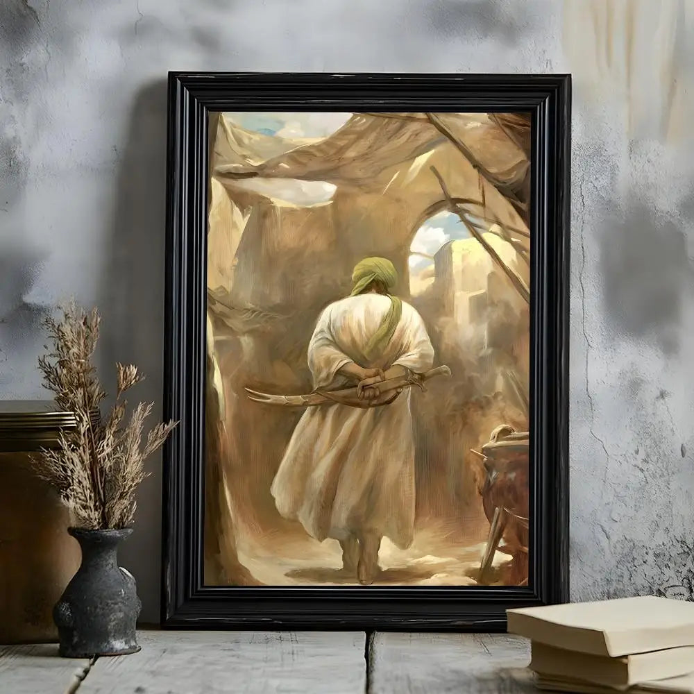 Imam Hussain Ali art anime Poster HD Versatile Waterproof Wall Art Self-Adhesive