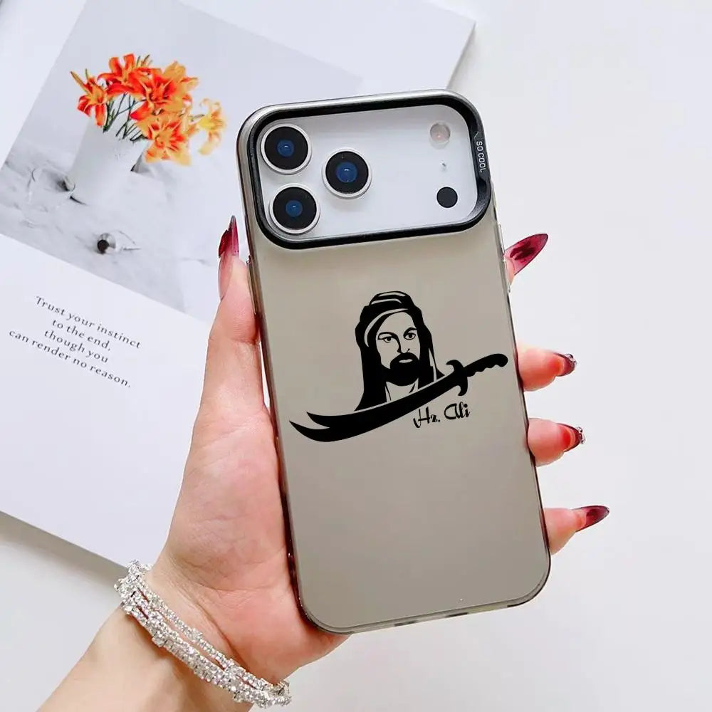Islamic Hz A-Ali Phone Case For iPhone 17 16 15 14 13 12 11 Pro Max Air multicolor Matte Laser Metallic Aurora Funda