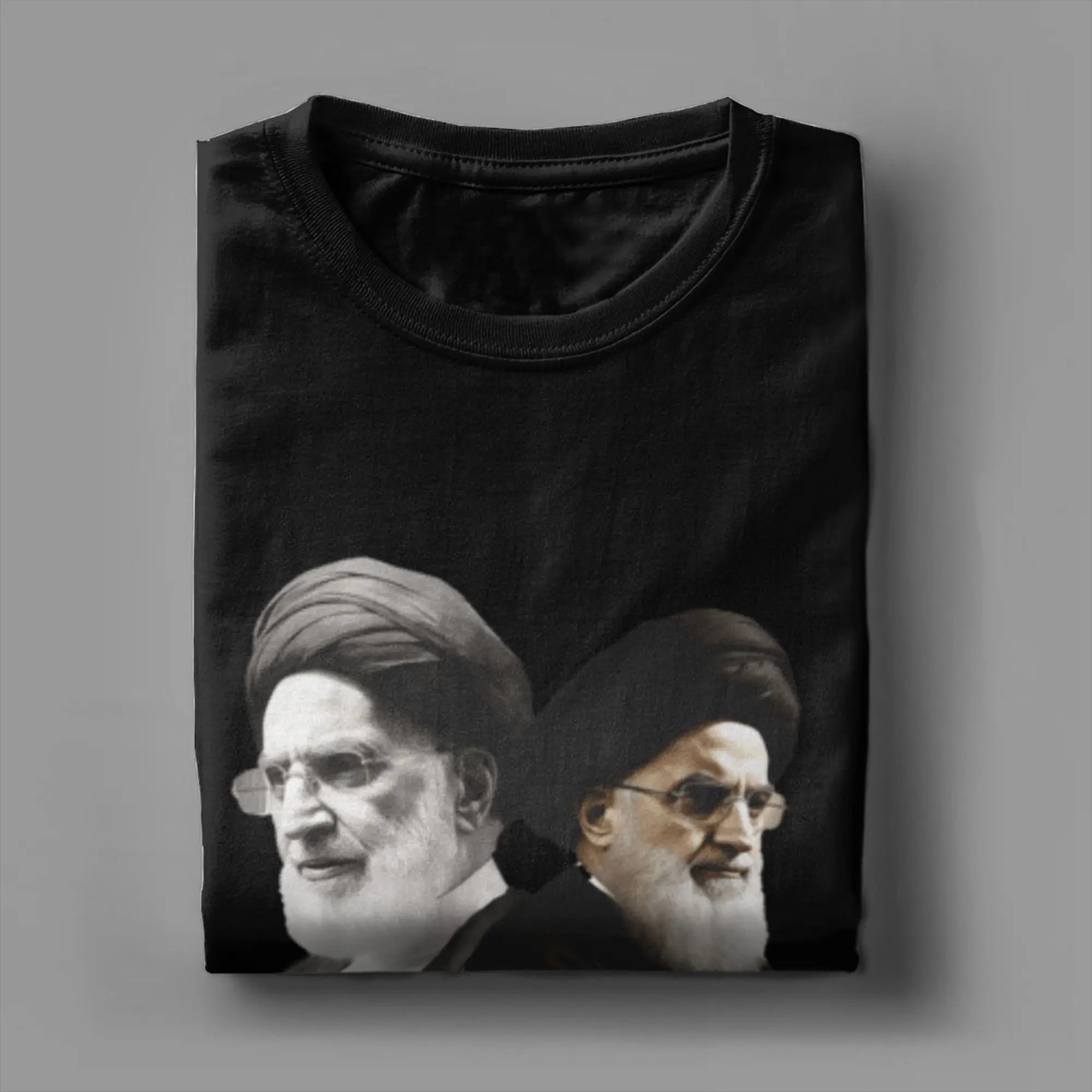 S-Seyyed Ali K-Khamenei Cotton T-Shirt For Men Summer  Vintage T Shirts Breathable Fashion Tees Oversized Print Tops