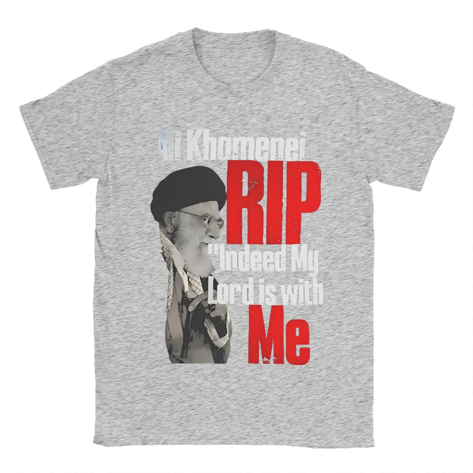 Harajuku T-Shirt RIP Iran Ali Khamenei Cotton T-Shirts Iranian Leader  Leisure Tee Shirt for Couple Beach Short Sleeve Top Tees