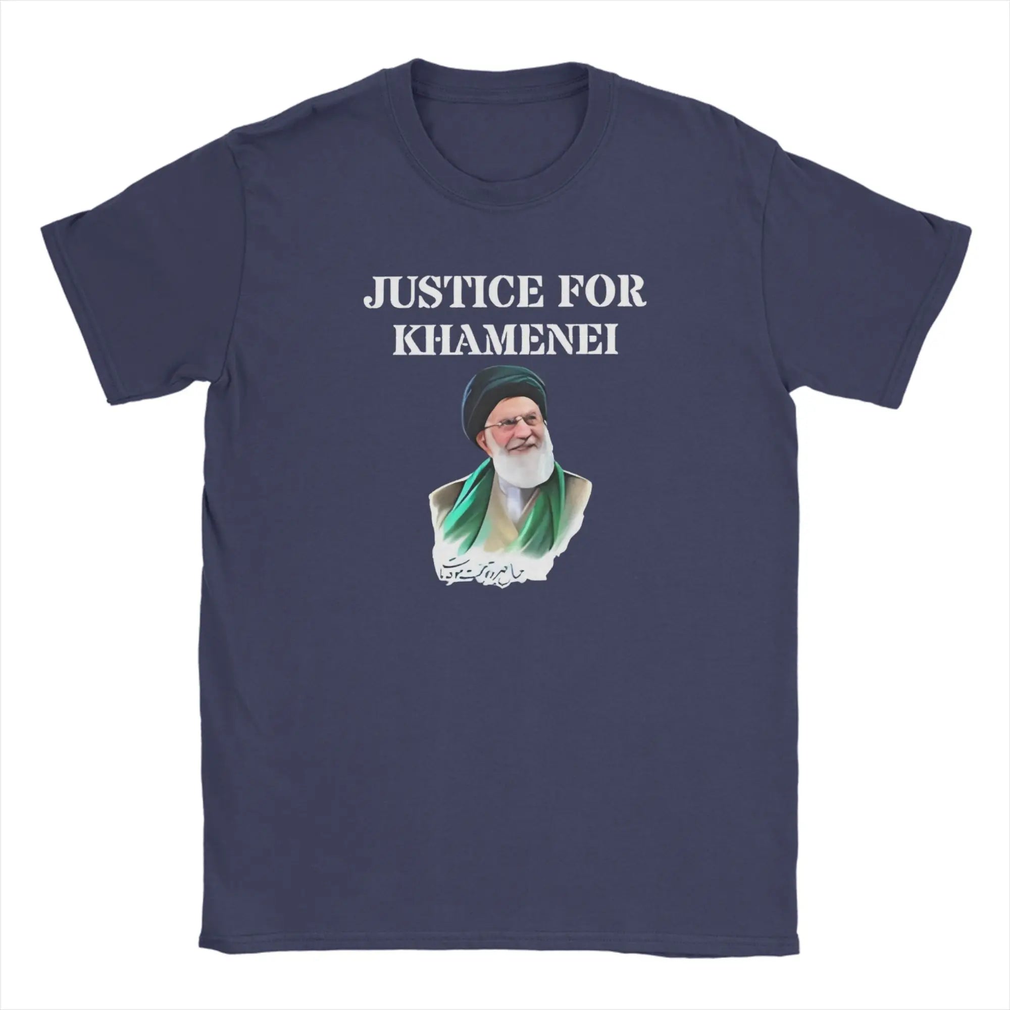 Ali Khamenei Pure Cotton T-Shirt For Men Summer  Aesthetic T-Shirts O Neck Fashion Tee Shirt Plus Size Hot Sale Clothing