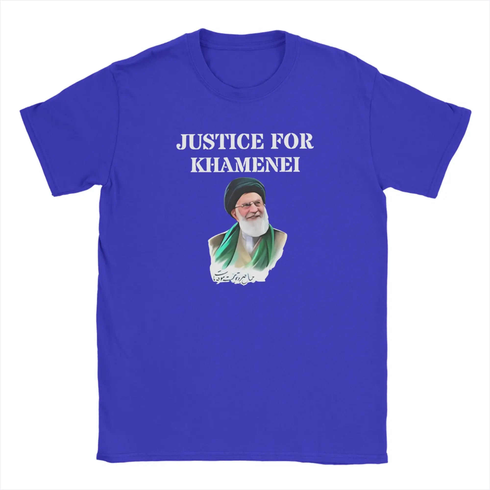 Ali Khamenei Pure Cotton T-Shirt For Men Summer  Aesthetic T-Shirts O Neck Fashion Tee Shirt Plus Size Hot Sale Clothing