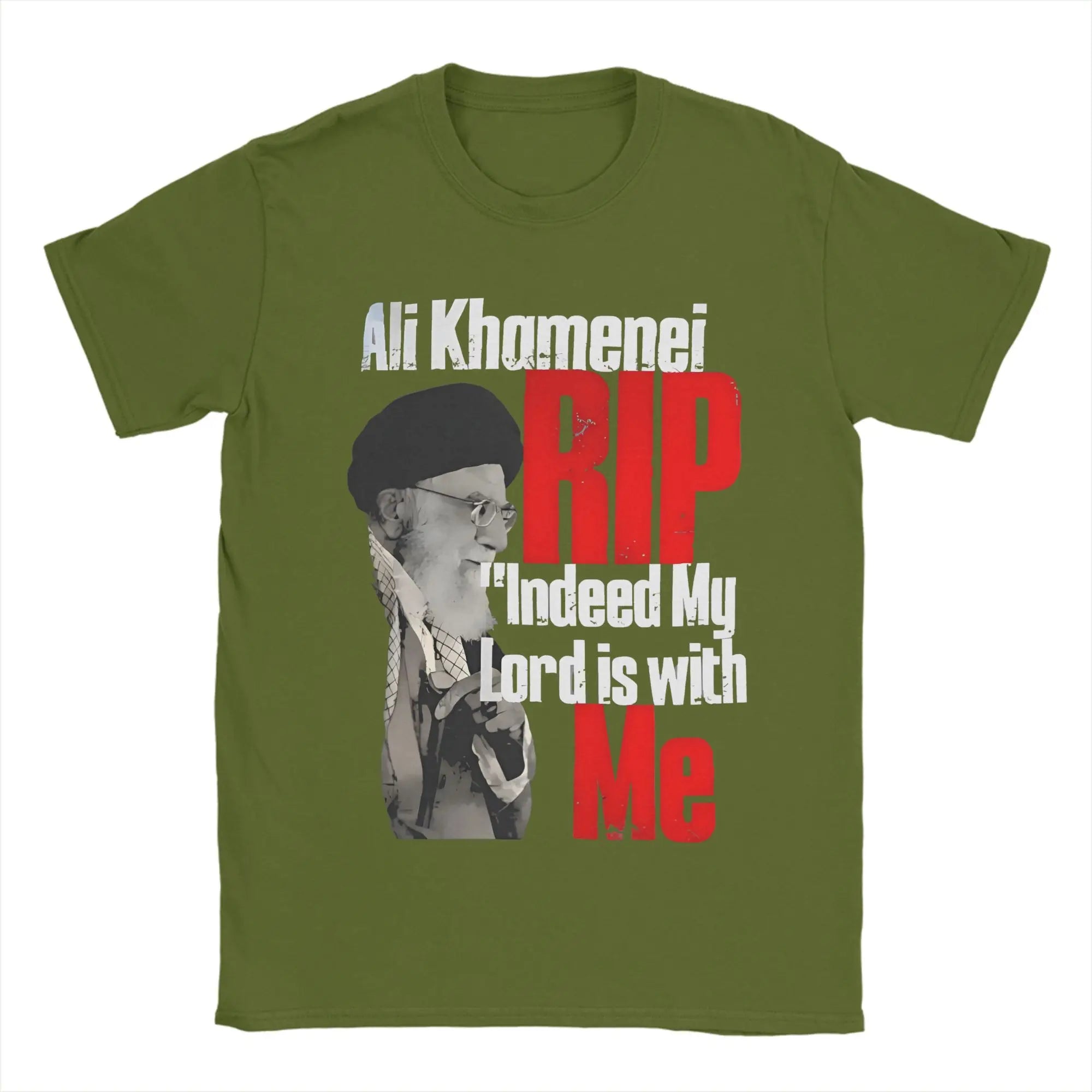 Harajuku T-Shirt RIP Iran Ali Khamenei Cotton T-Shirts Iranian Leader  Leisure Tee Shirt for Couple Beach Short Sleeve Top Tees