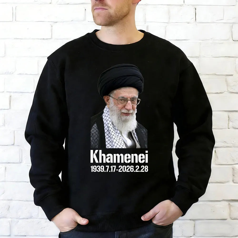 RIP Ayatollah Khomeini 1939-2026.2.28 Man Hoodies Memorialization Khamenei Tops Ayatollah Supreme Leader of Iran Sweatshirts