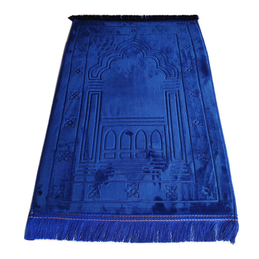 Memory Foam Prayer Mat Luxury Large Muslim Prayer rug Padded Very Thick Janamaz Sajadah for Men Women for Eid Ramadan