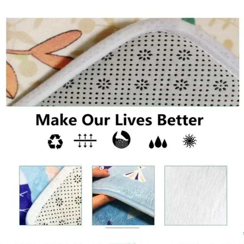 Islam Muslim Prayer Mat Living Room Decor Anti-slip Carpets Bedroom Bedside Soft Rug Entrance Doormat Machine Washable Carpet