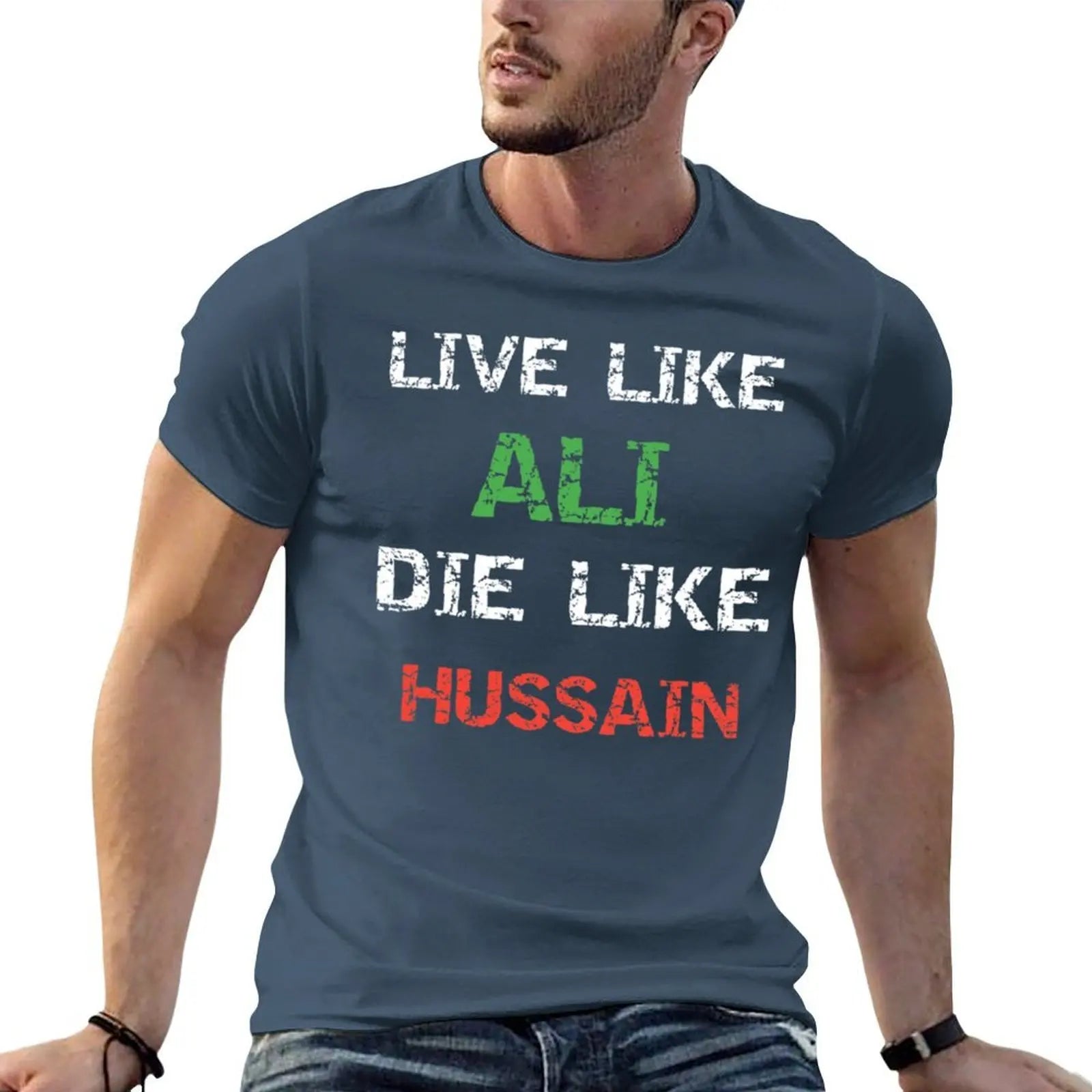 Labaik ya hussain T-Shirt man t shirts for men man t shirt designer cotton t shirts man 100% T-shirt