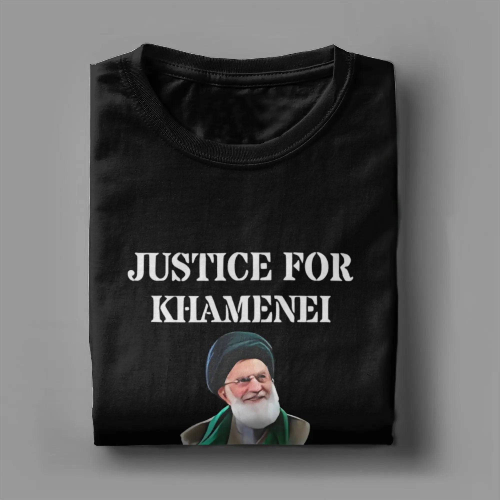 Ali Khamenei Pure Cotton T-Shirt For Men Summer  Aesthetic T-Shirts O Neck Fashion Tee Shirt Plus Size Hot Sale Clothing