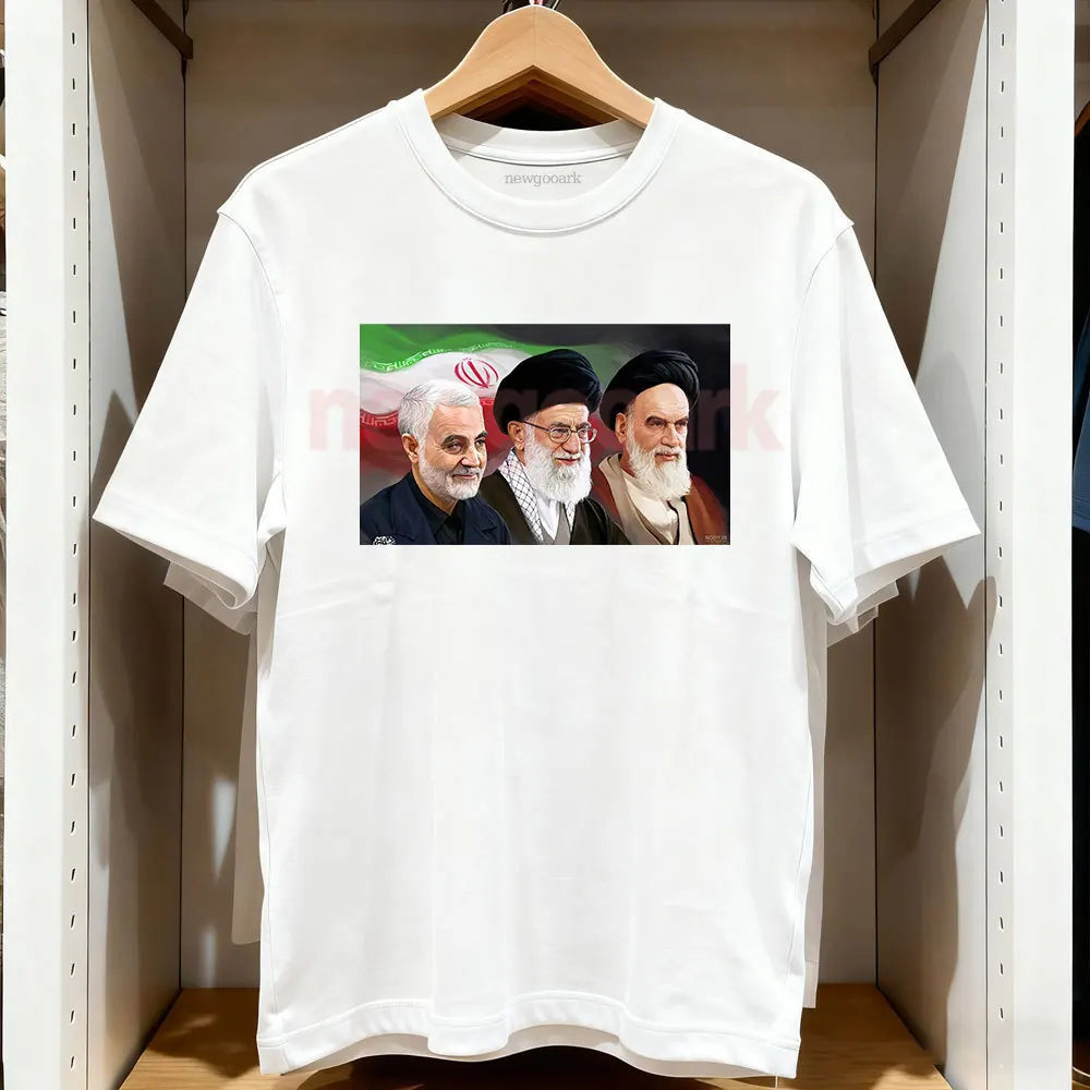 In Memory of Qasem Soleimani Ali Khamenei Ruhollah Khomeini Tshirt Iran Woman Man Cotton Graphic T Shirts Outdoors Breathable