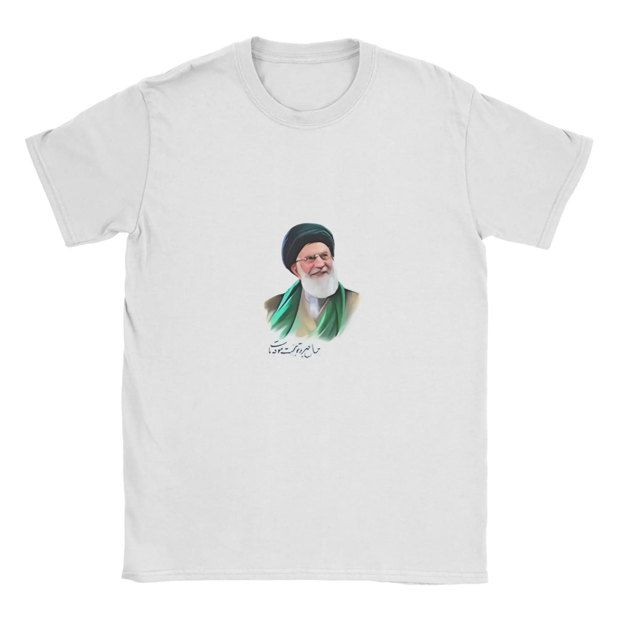 Ali Khamenei Pure Cotton T-Shirt For Men Summer  Aesthetic T-Shirts O Neck Fashion Tee Shirt Plus Size Hot Sale Clothing
