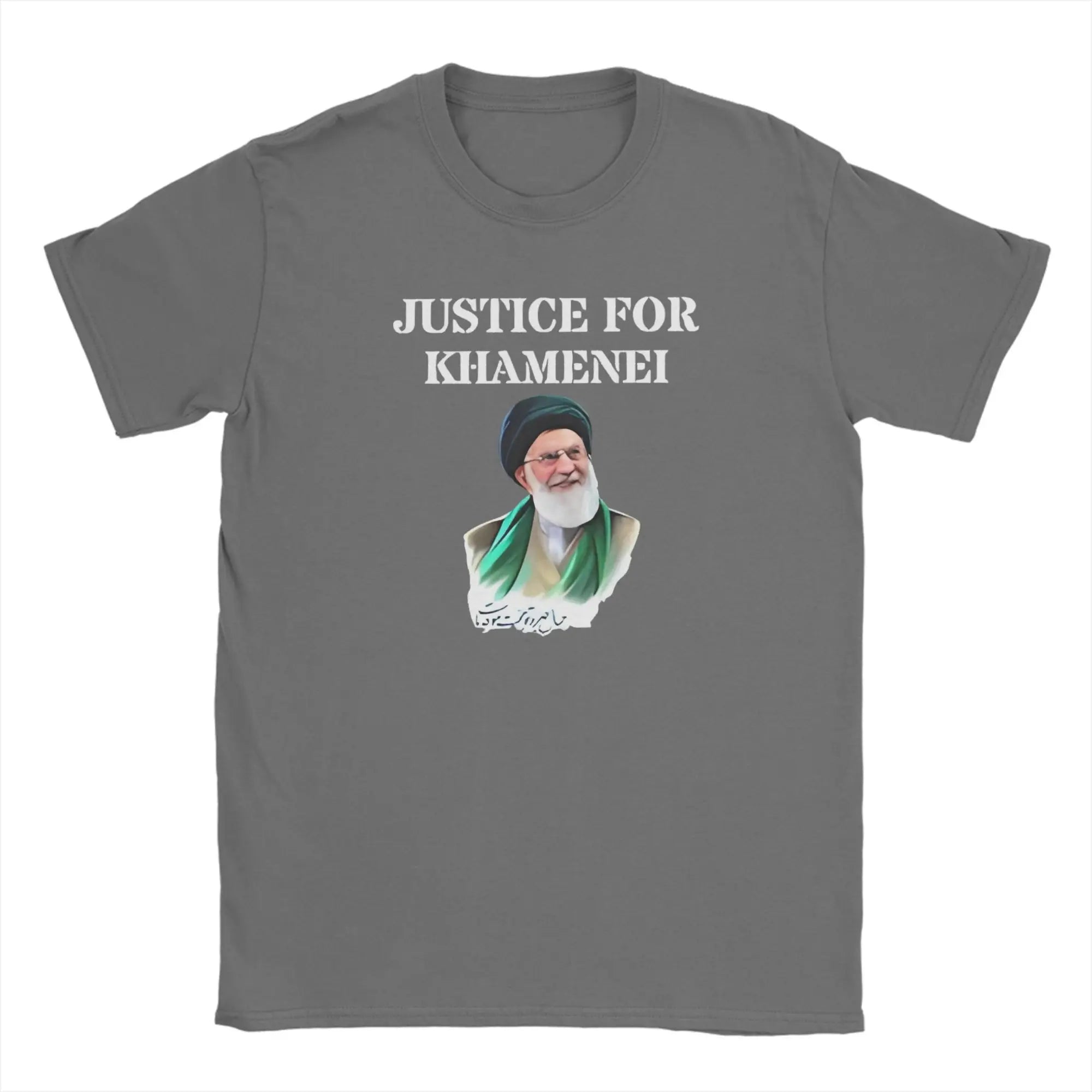 Ali Khamenei Pure Cotton T-Shirt For Men Summer  Aesthetic T-Shirts O Neck Fashion Tee Shirt Plus Size Hot Sale Clothing