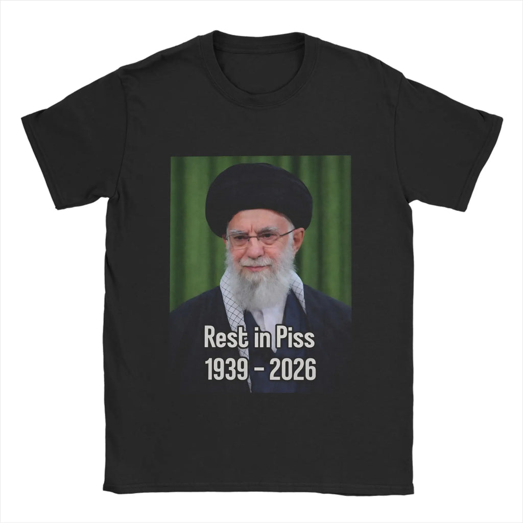 Ali Khamenei  Cotton T Shirt For Adult Summer  Street Style T-Shirts O Neck Hipster Tee Shirt Oversized Loose Tops