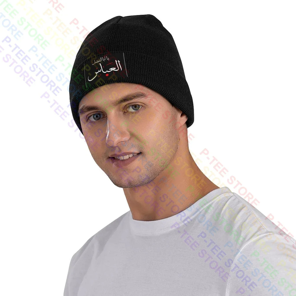 Ya Aba Alfadhl Al Abbas Muharram Ashura Karbala Knitted Beanie Hat Beanies Cap Unique Vintage High Quality