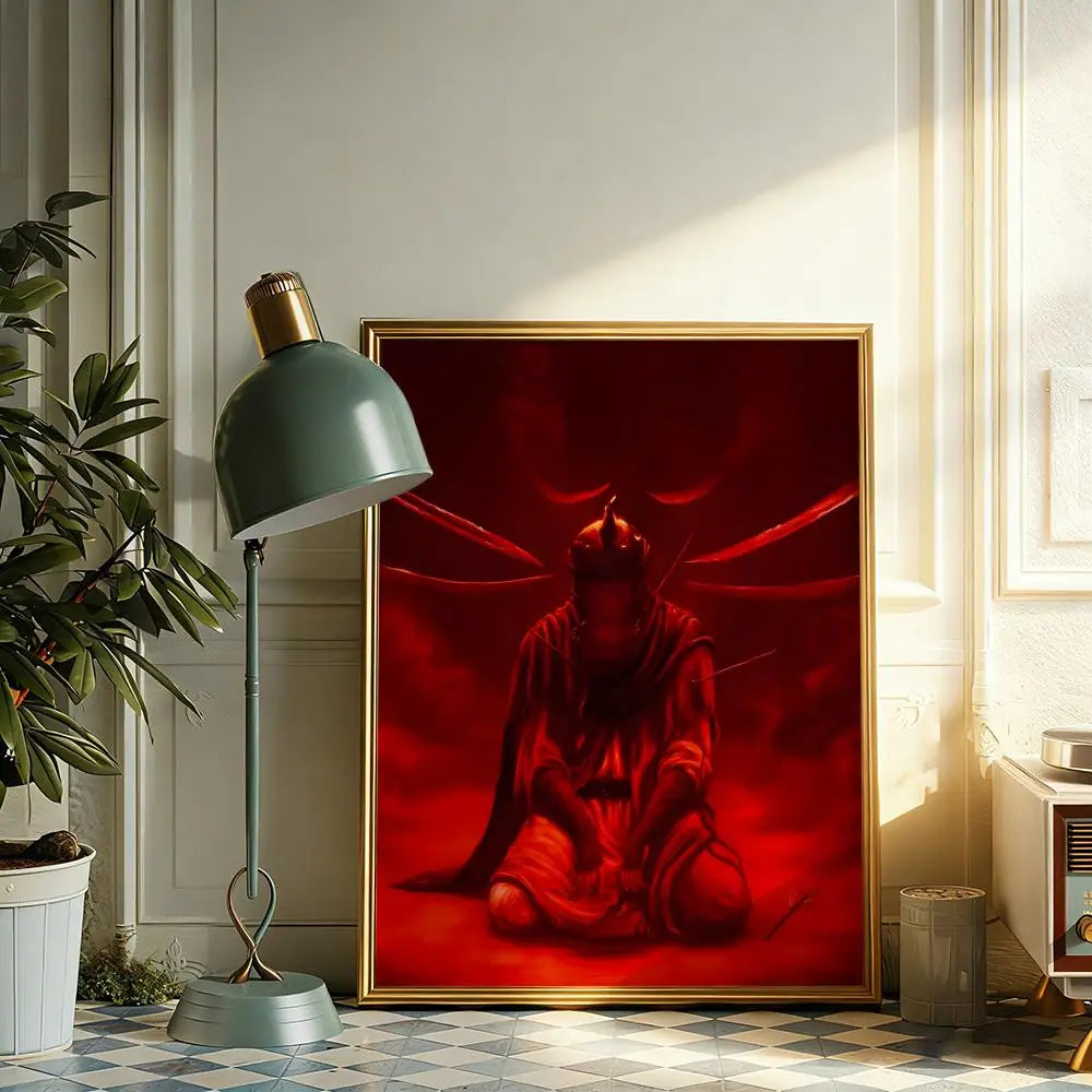 Imam Hussain Ali Painting Calligraphy Canvas Poster Wall Art Print Home Decor