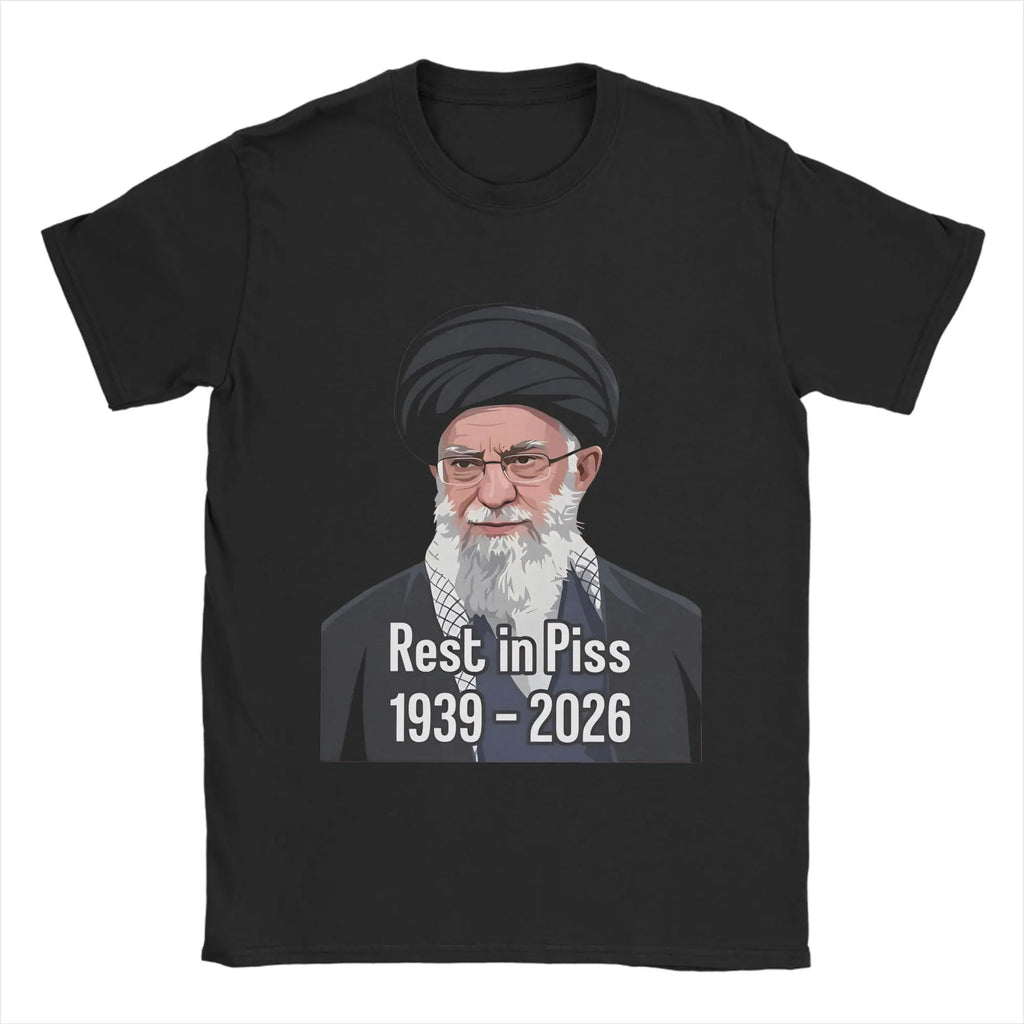 Ali Khamenei  Cotton T Shirt For Adult Summer  Street Style T-Shirts O Neck Hipster Tee Shirt Oversized Loose Tops