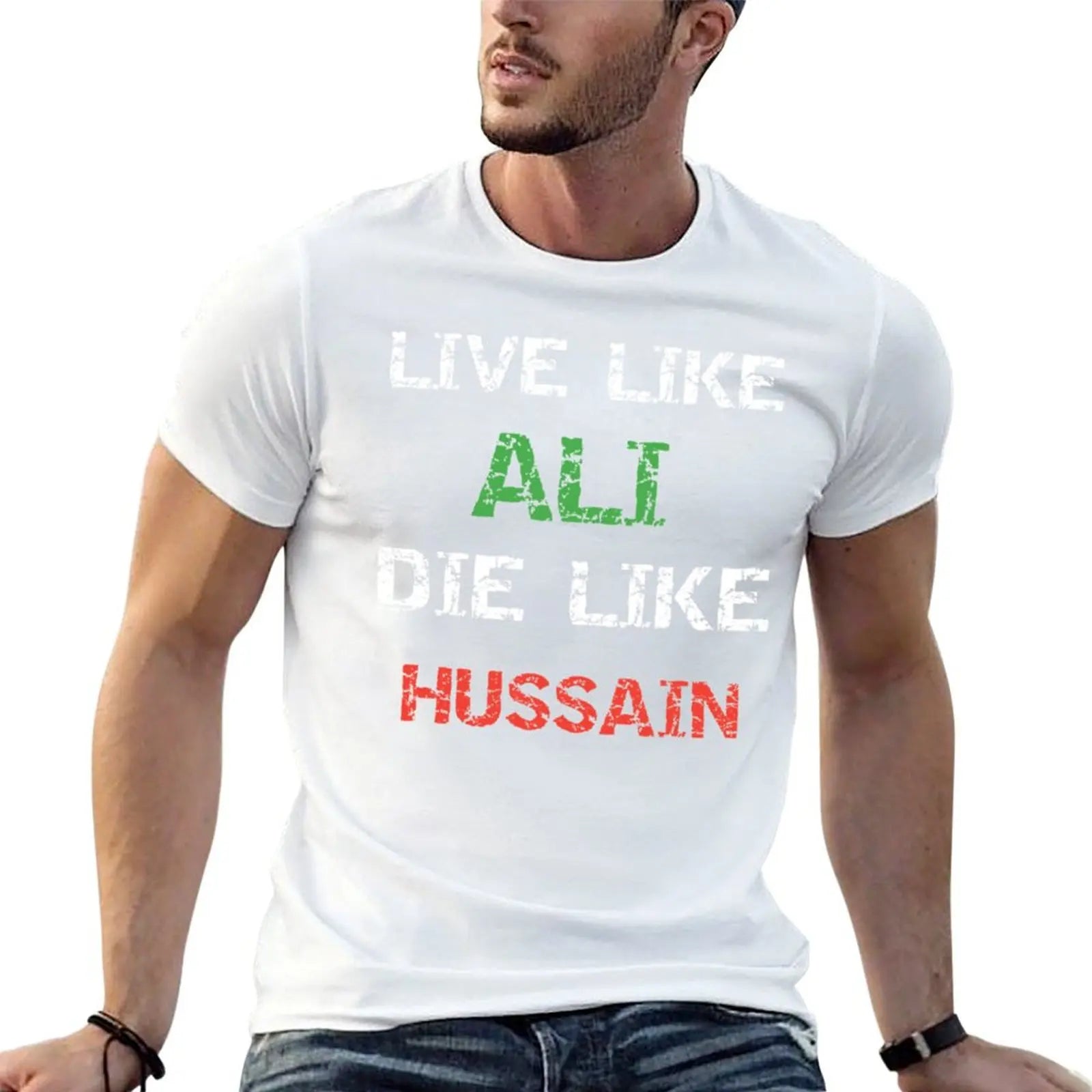 Labaik ya hussain T-Shirt man t shirts for men man t shirt designer cotton t shirts man 100% T-shirt