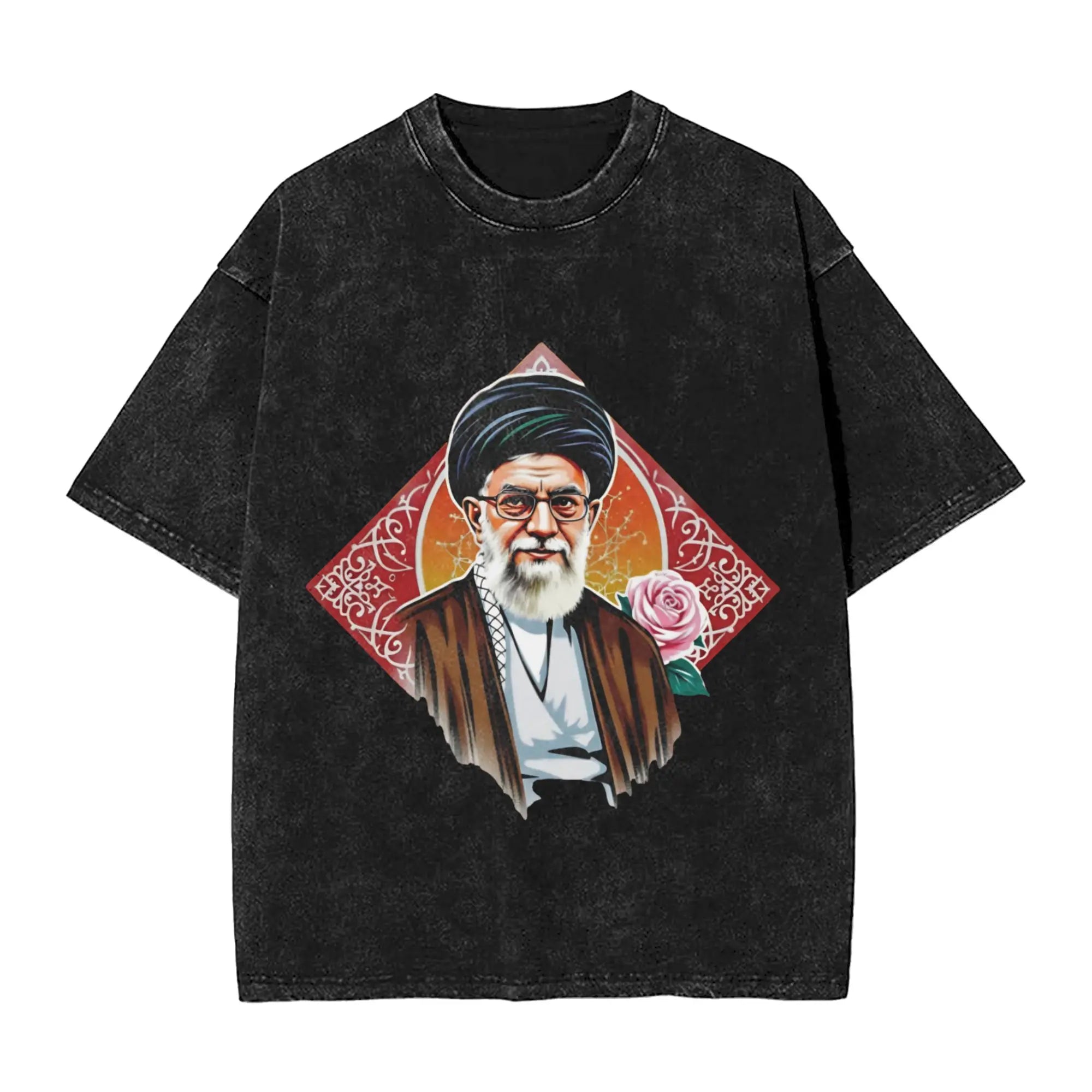 Ali Khamenei  T Shirt  Harajuku T Shirts Short Sleeve Vintage Tshirt Beach Cotton O-Neck Plus Size Top Tees