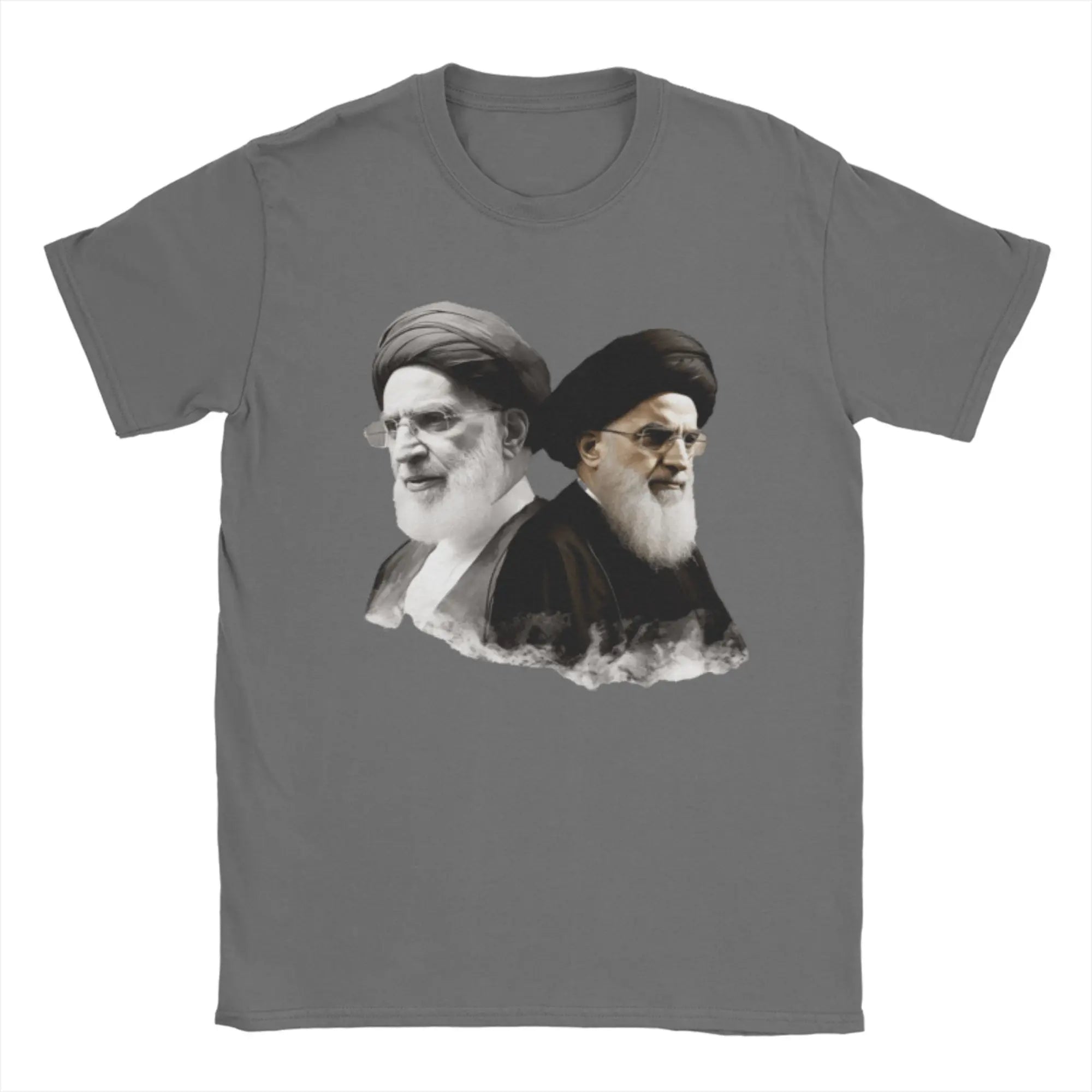 S-Seyyed Ali K-Khamenei Cotton T-Shirt For Men Summer  Vintage T Shirts Breathable Fashion Tees Oversized Print Tops